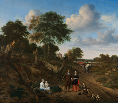 Couple in a Landscape by Adriaen van de Velde