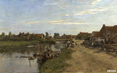 De vaart te Zwartewaal by Jan Hendrik van Mastenbroek