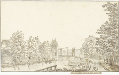 De Weerdpoort buiten Utrecht by Jacob van Liender