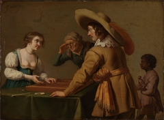 Dice Players by Jan van Bijlert