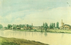 Die Borsigwerke in Moabit by Eduard Gaertner