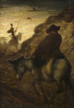 Don Quixote and Sancho Panza by Honoré Daumier