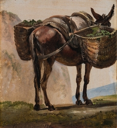 Donkey with Baskets by Johan Christian Dahl