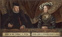 Double portrait of Philipps des Großmütigen and his wife Christine by Jost vom Hoff