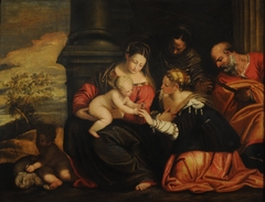 El matrimonio místico de Santa Catalina by Paolo Veronese