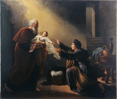 Elijah Resuscitating the Son of the Widow of Sarepta by Louise Hersent