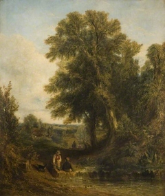 English Landscape by Thomas Creswick