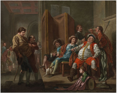 Falstaff Recruits from Shakespeare's 'Henry IV', Part II, Act III by Francis Hayman