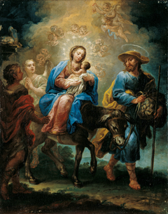 Flight into Egypt by Gerónimo Antonio de Ezquerra