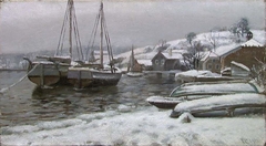 From the Harbour in Porsgrunn by Frederik Collett