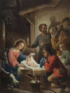 Geburt Christi und Anbetung der Hirten by David Teniers the Younger