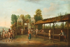 Gentlemen playing Skittles by Balthazar Nebot