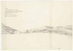 Gezicht op de Italiaanse stad Gaeta (rechterblad) by Unknown Artist