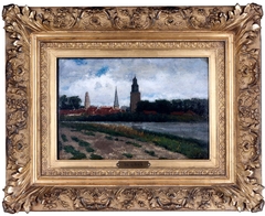 Gezicht op Zutphen by Théophile de Bock