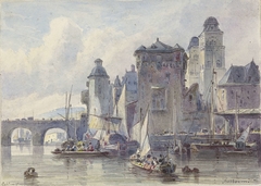 Gezicht te Koblenz by Johannes Bosboom