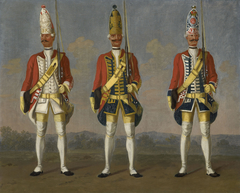 Grenadiers, Infantry Regiments 8B "Block", 1A "Hattorf" and 10A "Hammerstein". by David Morier