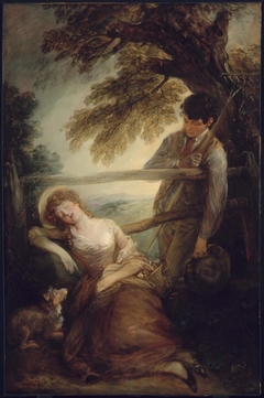 Haymaker and Sleeping Girl by Thomas Gainsborough