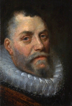 Head of a Man in a Cartwheel Ruff by Flemish School