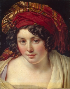 Head of a Woman in a Turban by Anne-Louis Girodet de Roussy-Trioson