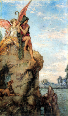 Hesiod and the Muse by Gustave Moreau