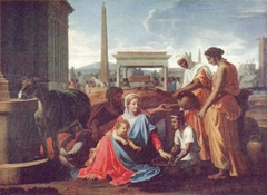 Holy Family in Egypt by Nicolas Poussin