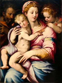 Holy Family with Saint John the Baptist by Francesco de' Rossi