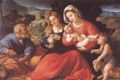 Holy Family with St. John and Mary Magdalene by Palma Vecchio