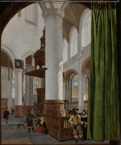 Interior of the Oude Kerk in Delft by Gerard Houckgeest