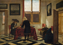 Interior Scene by Pieter Janssens Elinga