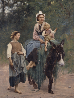 Italian Peasant Family by Fran Delobbe