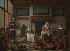 Jacob Bierens en zijn familie by Hendrik Martenszoon Sorgh