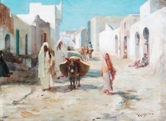 James Coutts Michie - Street In Tangier - ABDAG003939 by James Coutts Michie