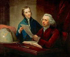 James Russell, d. 1773. Professor of Natural Philosophy at Edinburgh) University (With his son James Russell, 1754 - 1836. President of the Royal College of Surgeons of Edinburgh) by David Martin