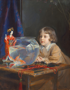 John de Laszlo and a Goldfish Bowl by Philip de László