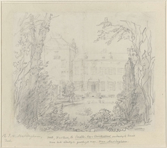 Kasteel te Ixelles-les-Bruxelles van het geslacht van Maldeghem by Eugène Van Maldeghem