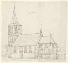 Kerk te Zoelmond by Jan Abrahamsz. Beerstraten