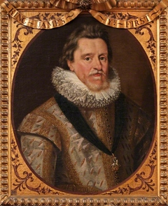 King James I (James VI of Scotland) (1566–1625) (after Cornelius Johnson) by Anonymous