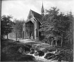 Kirche im Wald (Waldkapelle) by Domenico Quaglio the Younger