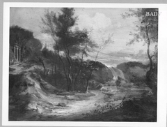 Kleine Landschaft mit Wasserfall by Pieter Rijsbraeck