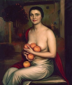 La niña de las naranjas by Julio Romero de Torres