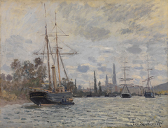 La Seine à Rouen by Claude Monet