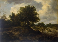 Landscape with a Traveller by Jacob van Ruisdael