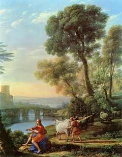 Landscape with Apollo Guarding the Herds of Admetus by Claude Lorrain