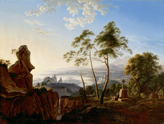 Landscape with Hermit by Carl Blechen