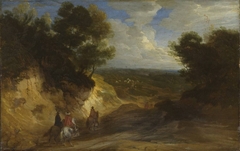 Landschaft mit Hohlweg by Lodewijk de Vadder