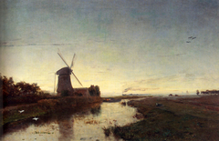 Le Point Du Jour, Vue Prise Dans Les Environs De Amsterdam (Hollande) by Paul Joseph Constantin Gabriël