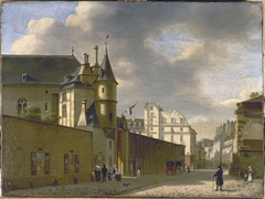 Le portail de l'hôtel de Clisson et la rue des Archives, vers 1840 by Anonymous