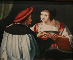 Les Fiancés by Lucas van Leyden