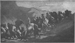 Les fugitifs by Honoré Daumier