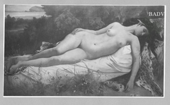 Liegender Weiblicher Akt (schlafende Diana) by Anselm Feuerbach